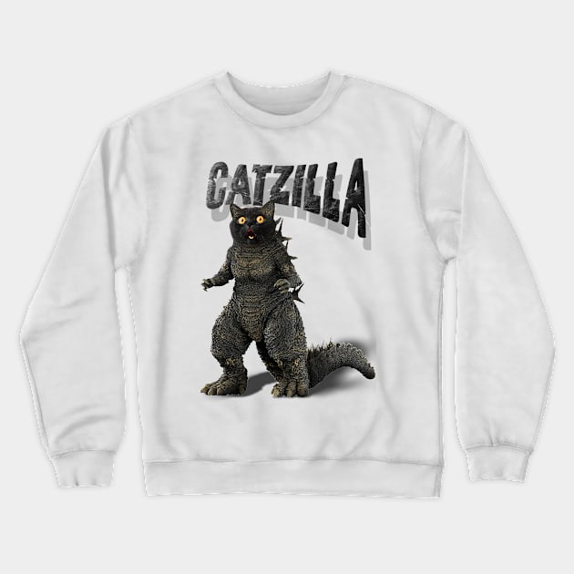 Catzilla Crewneck Sweatshirt by Abiarsa